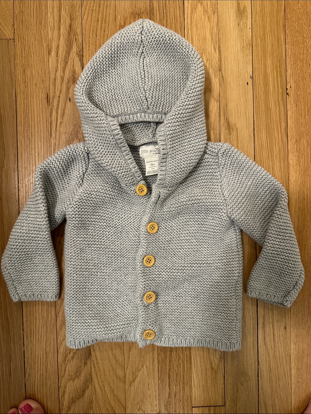 Little Planet Baby Organic Cotton Signature Stitch Cardigan - Grey